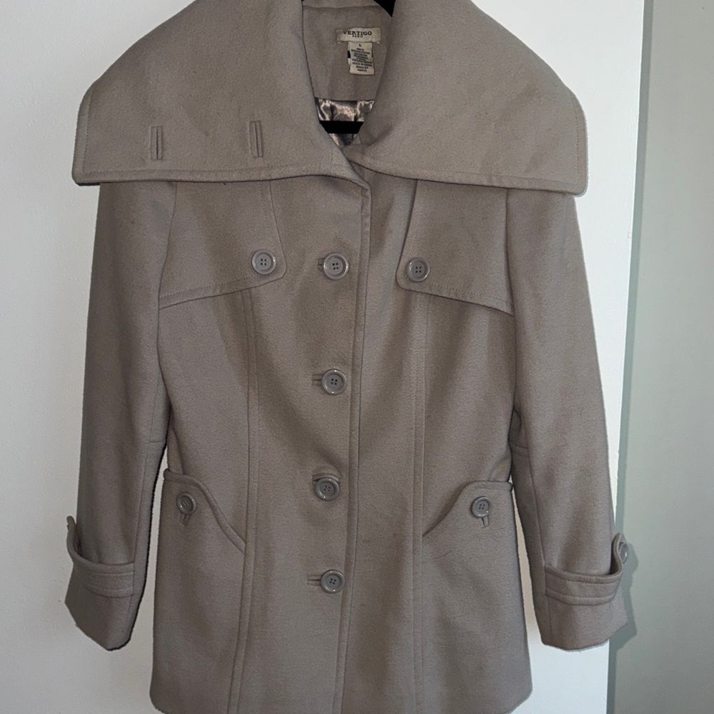 Vertigo Paris Women's Brown Peacoat